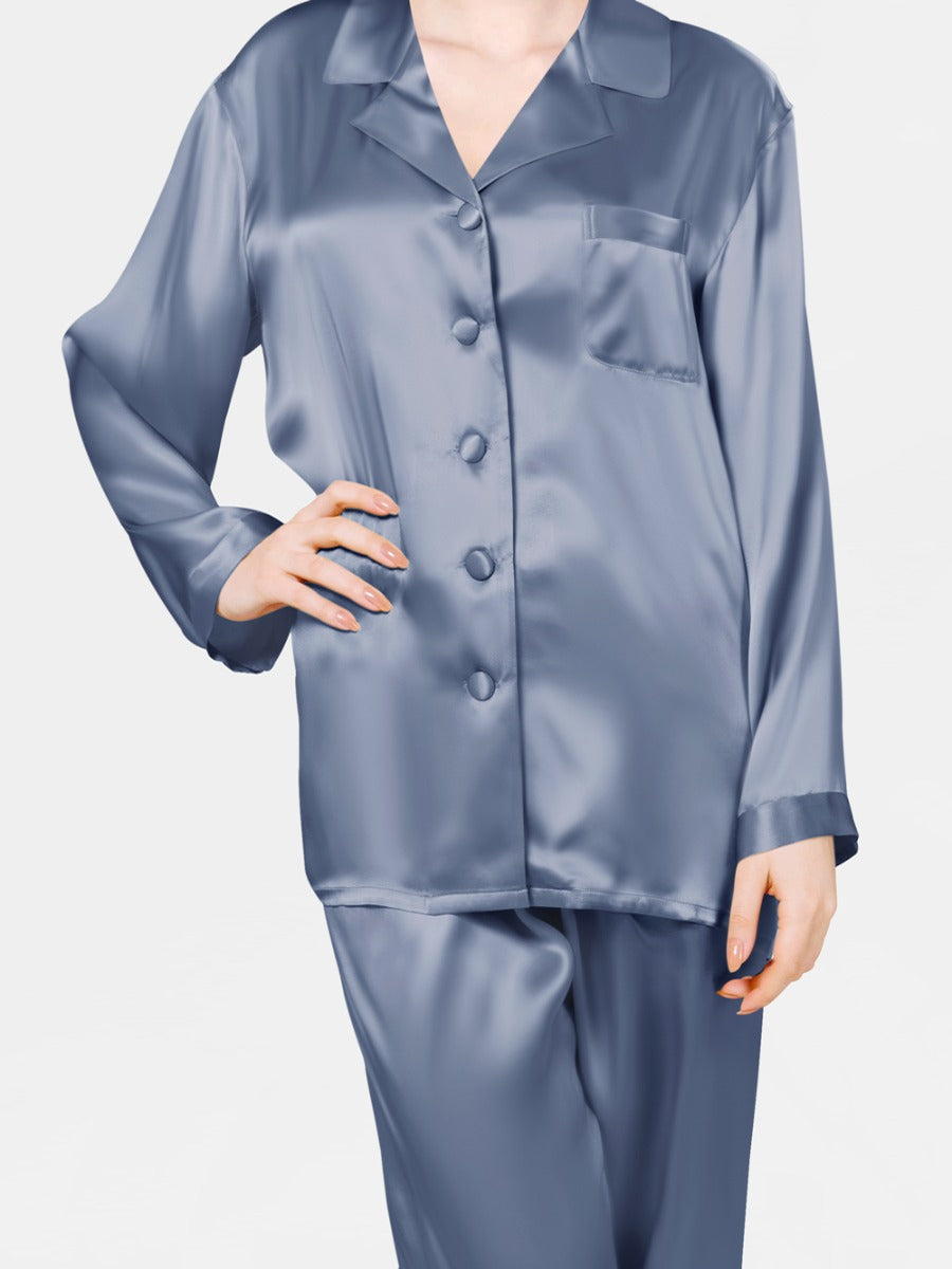 Luxe Solid Coord Set - Bella Babe by SK Nightsuit Nightdress Robes Silk Satin Nighty Gown Nightwear 