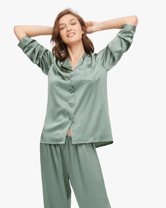 Silky Satin Pjs - Bella Babe by SK Nightsuit Nightdress Robes Silk Satin Nighty Gown Nightwear 