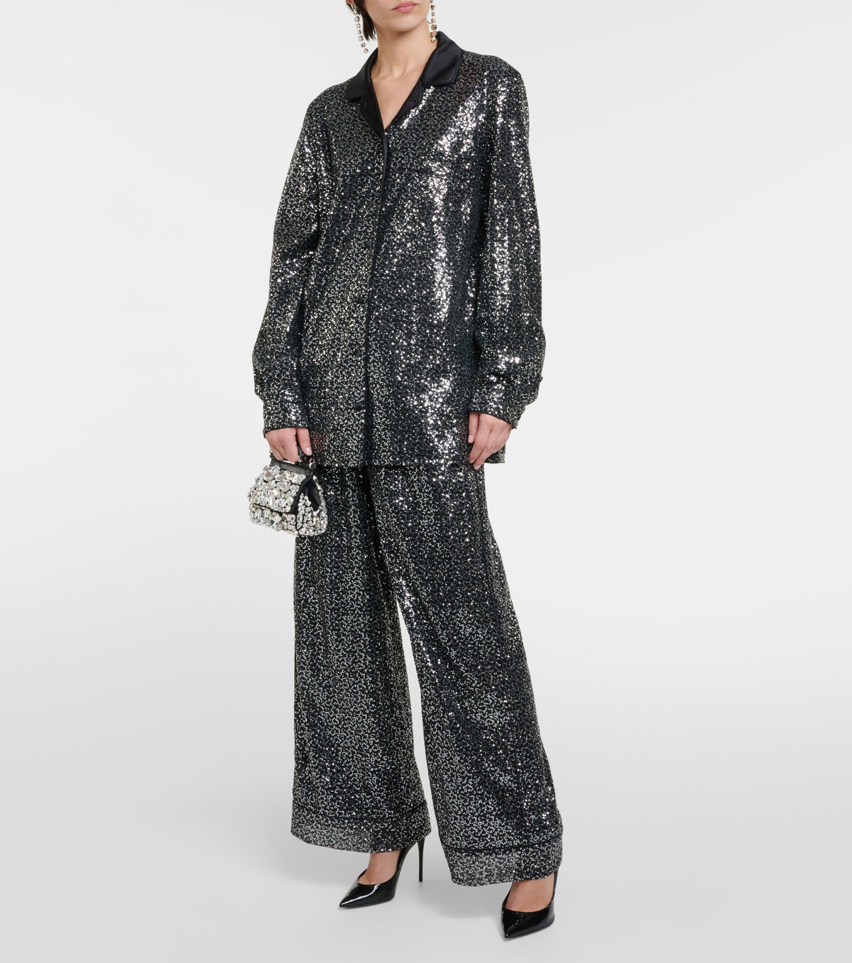 Bougie Nights Sequin Lounge Set