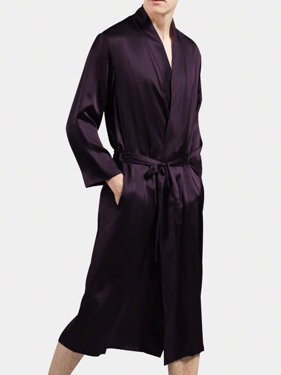 Dressing gown - Bella Babe by SK Nightsuit Nightdress Robes Silk Satin Nighty Gown Nightwear 