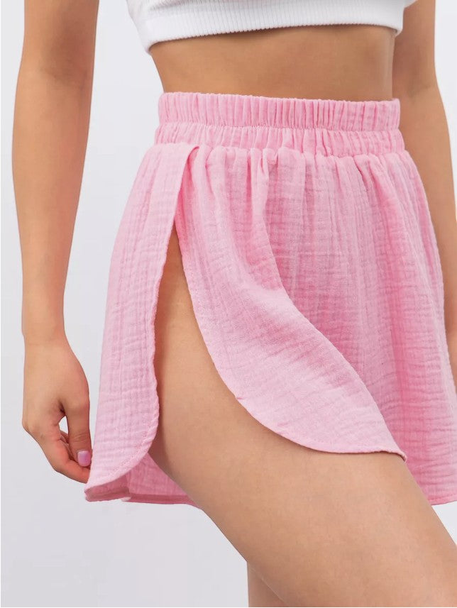 Muslin Robe and Booty Shorts set