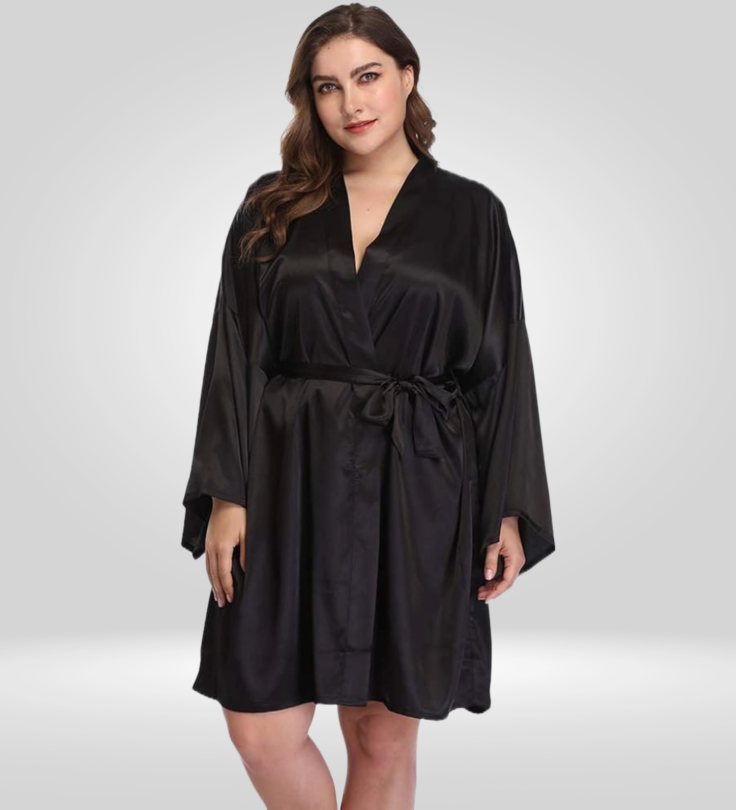 Dressing Robe Plus Size - Bella Babe by SK Nightsuit Nightdress Robes Silk Satin Nighty Gown Nightwear 