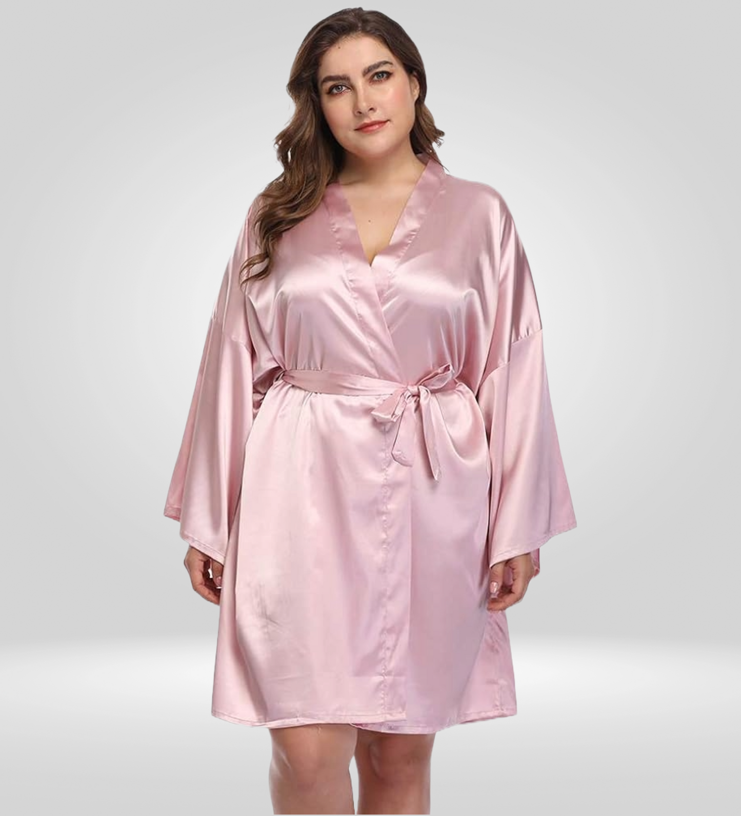 Dressing Robe Plus Size - Bella Babe by SK Nightsuit Nightdress Robes Silk Satin Nighty Gown Nightwear 