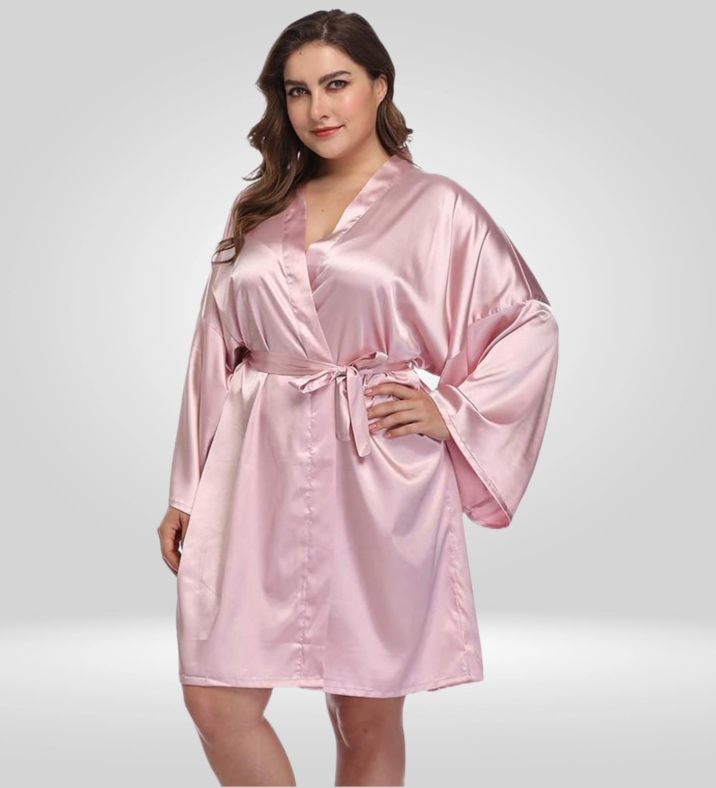 Dressing Robe Plus Size - Bella Babe by SK Nightsuit Nightdress Robes Silk Satin Nighty Gown Nightwear 