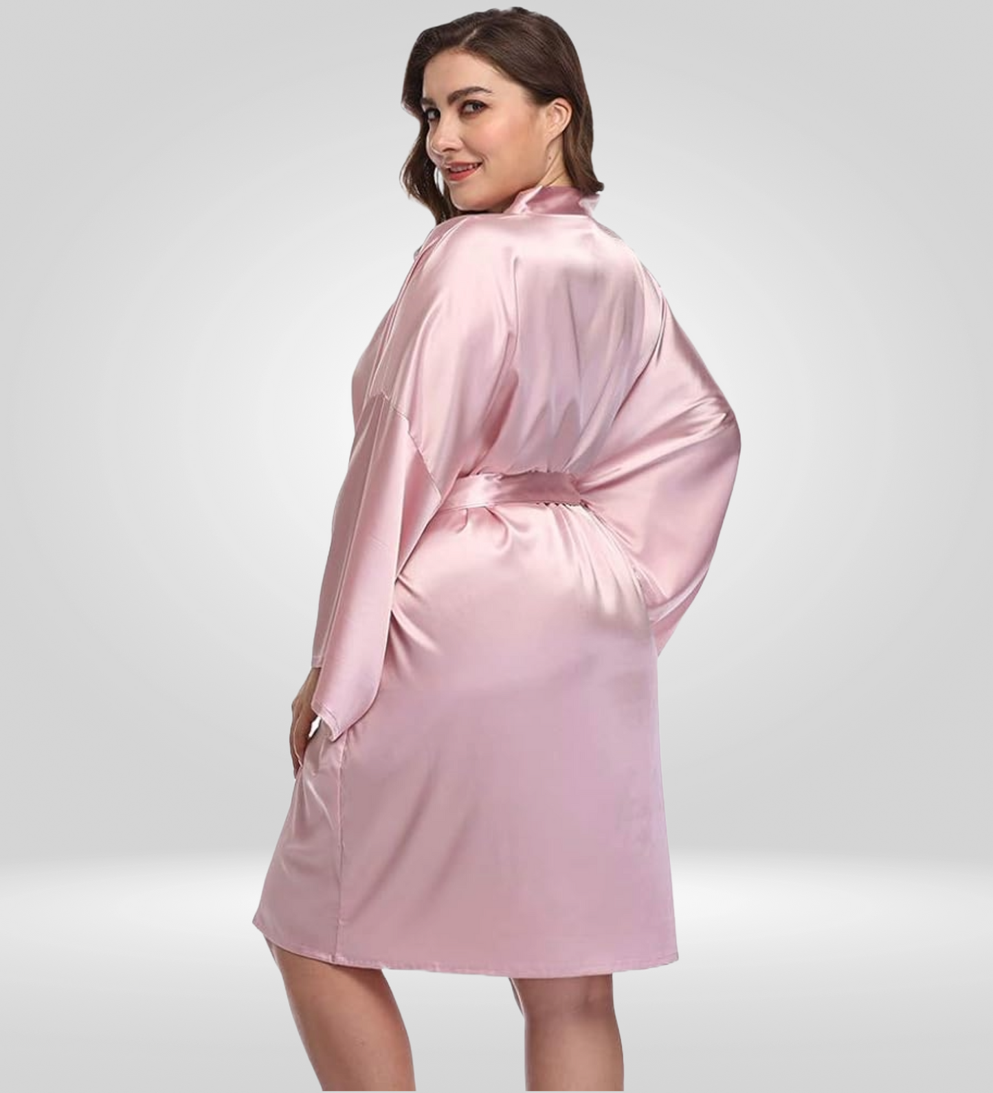 Dressing Robe Plus Size - Bella Babe by SK Nightsuit Nightdress Robes Silk Satin Nighty Gown Nightwear 