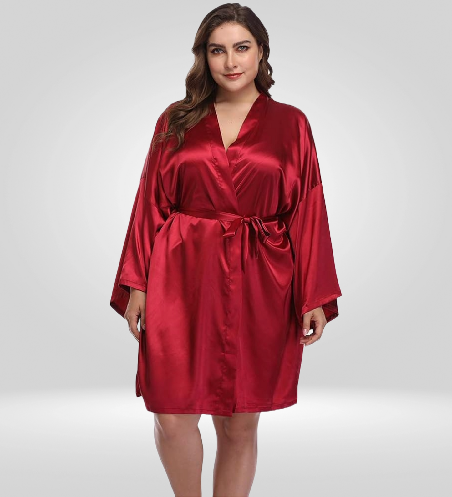 Dressing Robe Plus Size - Bella Babe by SK Nightsuit Nightdress Robes Silk Satin Nighty Gown Nightwear 