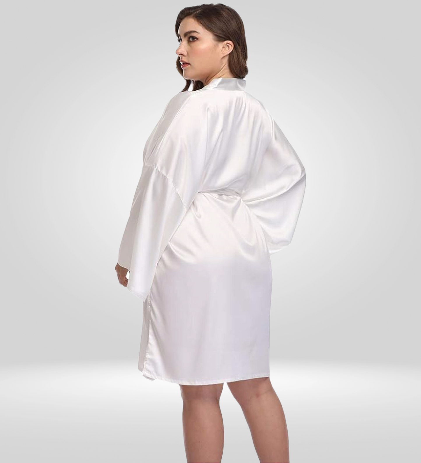 Dressing Robe Plus Size - Bella Babe by SK Nightsuit Nightdress Robes Silk Satin Nighty Gown Nightwear 