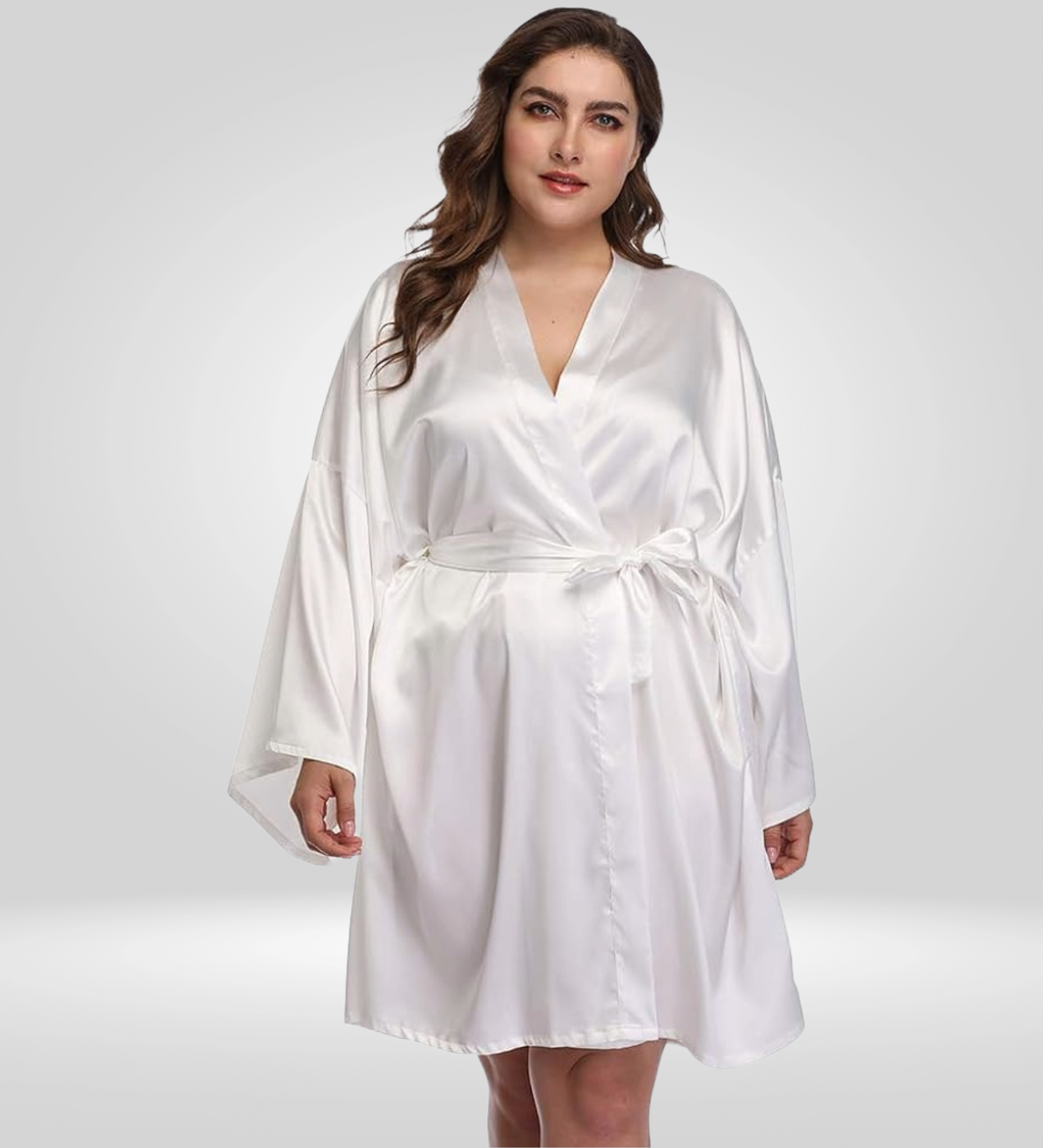 Dressing Robe Plus Size - Bella Babe by SK Nightsuit Nightdress Robes Silk Satin Nighty Gown Nightwear 