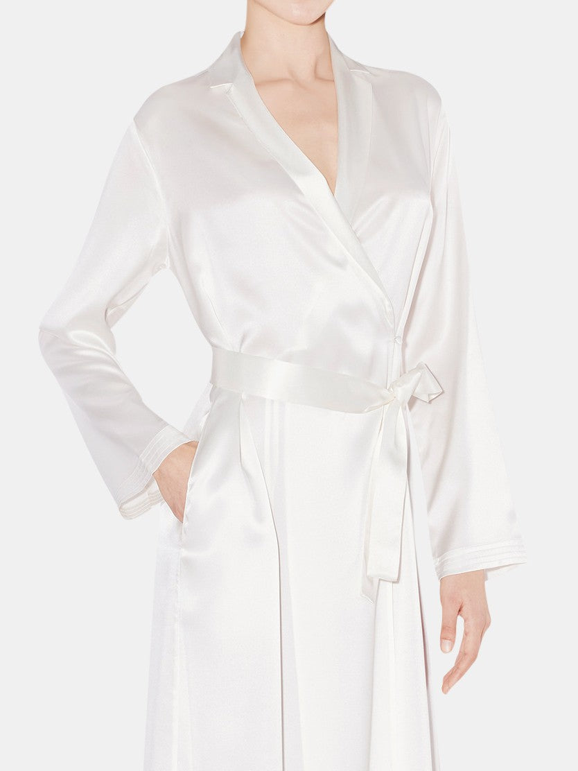 Long Satin Robe - Bella Babe by SK Nightsuit Nightdress Robes Silk Satin Nighty Gown Nightwear 