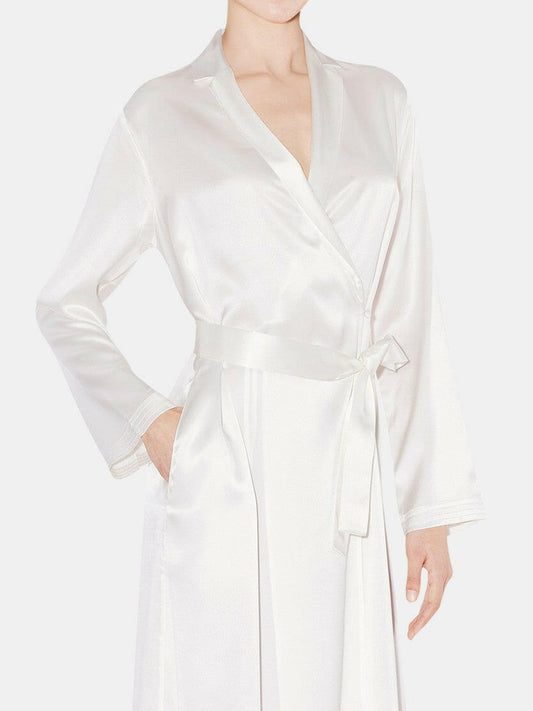 Long Satin Robe.