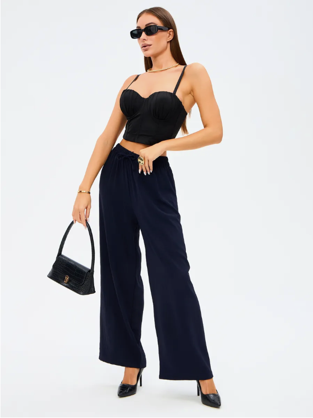 Women Cropped PJ Pants – Cozy Relaxed Fit | Multi-Occasion Wear, 4-Way Stretch