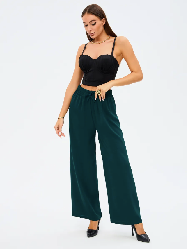 Women Cropped PJ Pants – Cozy Relaxed Fit | Multi-Occasion Wear, 4-Way Stretch