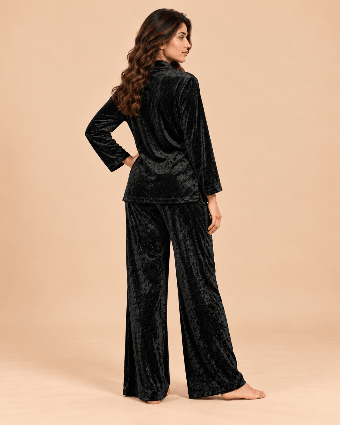 Bellagio Women’s Italian Stretch Velvet Co-ord Set - Bella Babe by SK