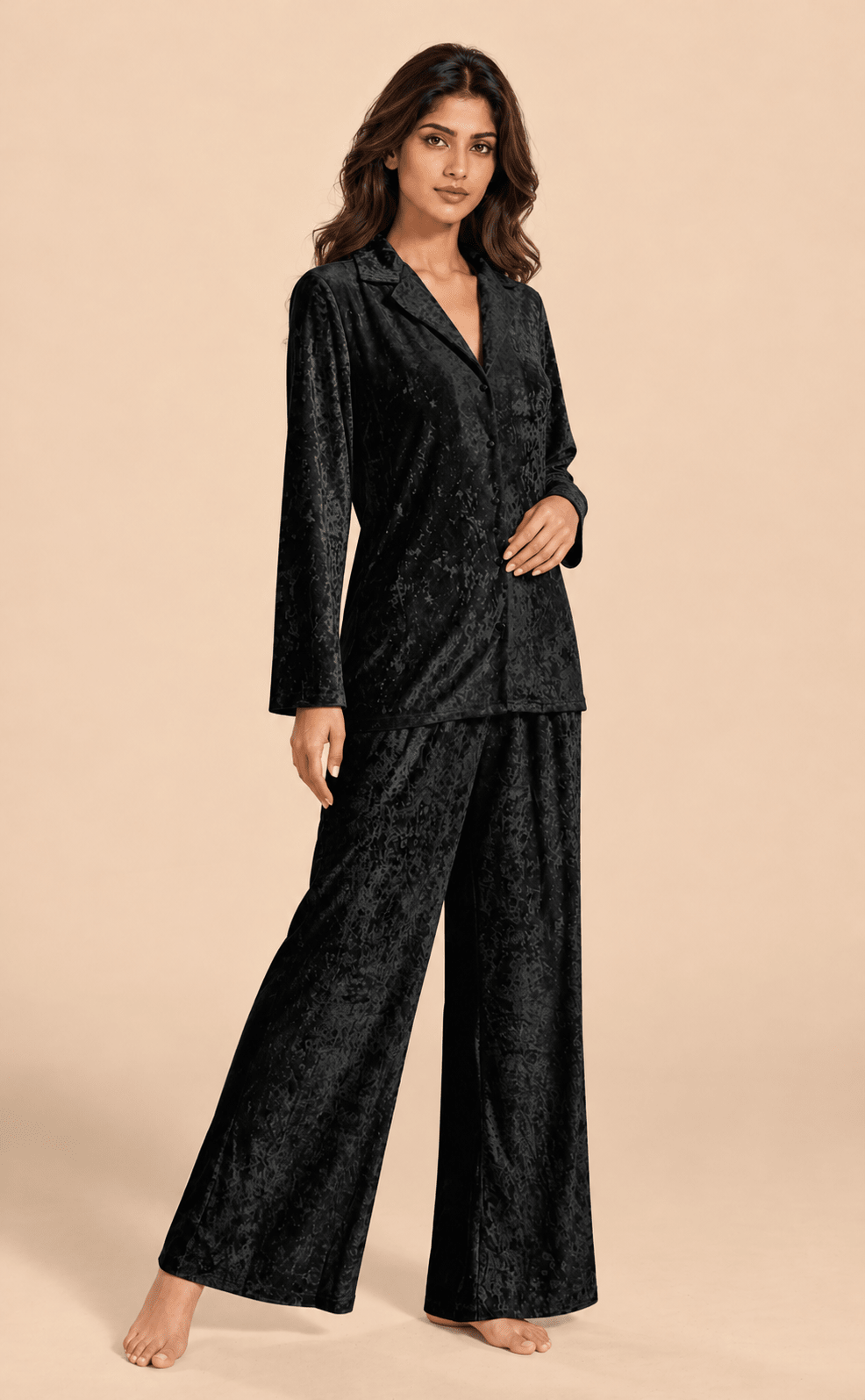 Bellagio Women’s Italian Stretch Velvet Co-ord Set - Bella Babe by SK