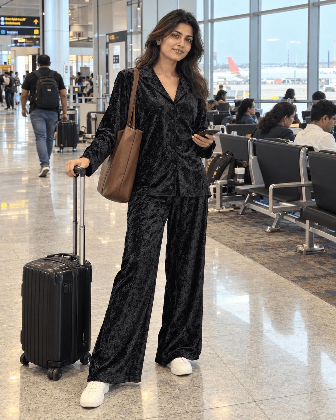 Bellagio Women’s Italian Stretch Velvet Co-ord Set - Bella Babe by SK