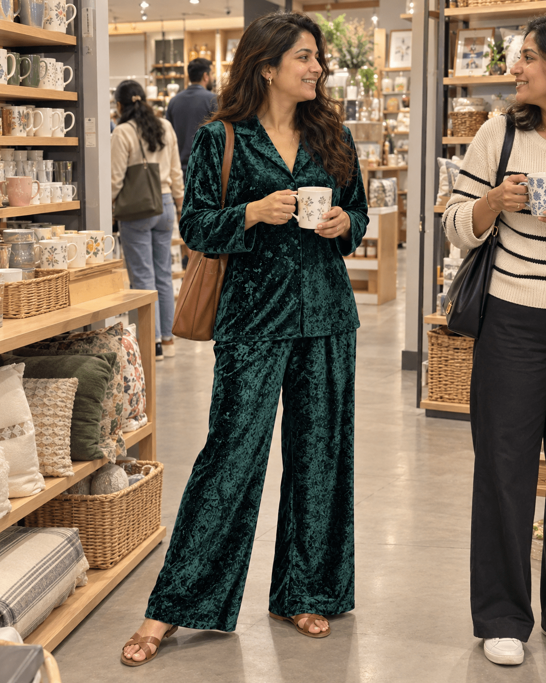 Bellagio Women’s Italian Stretch Velvet Co-ord Set - Bella Babe by SK