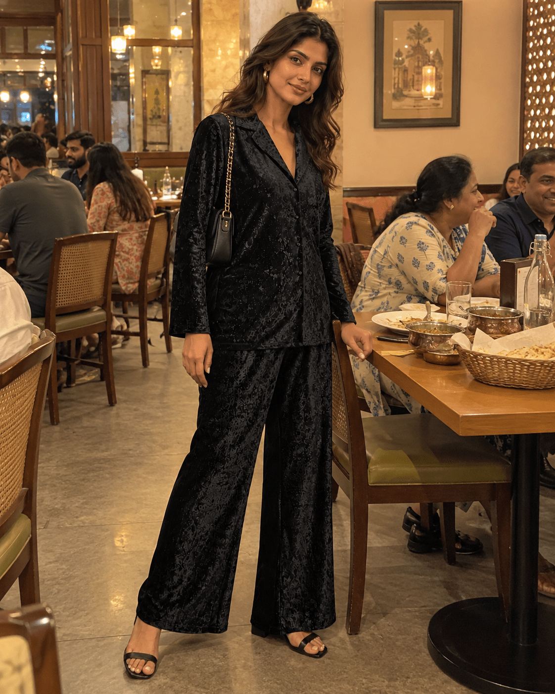 Bellagio Women’s Italian Stretch Velvet Co-ord Set - Bella Babe by SK
