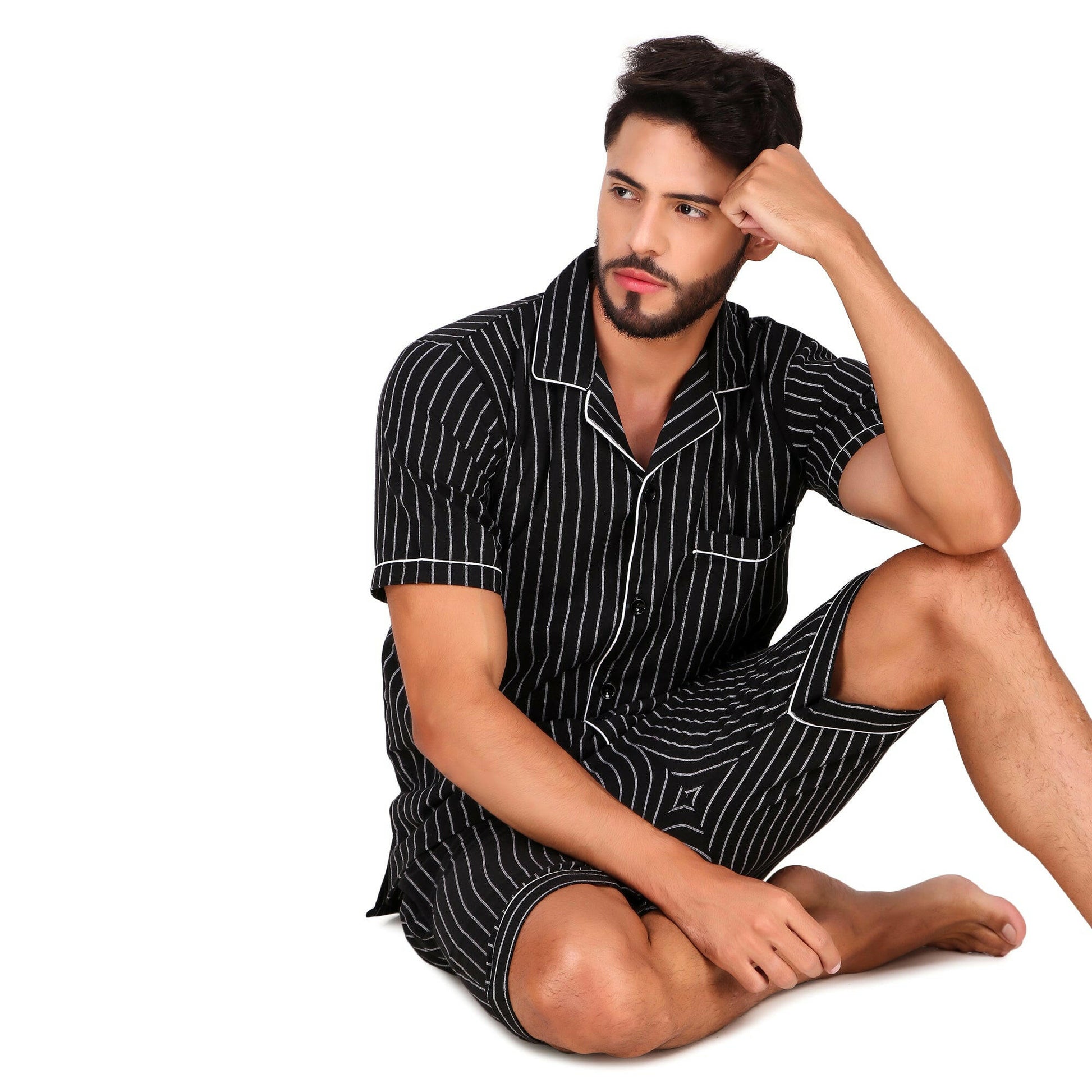 Black Striped Coord Set - Bella Babe by SK