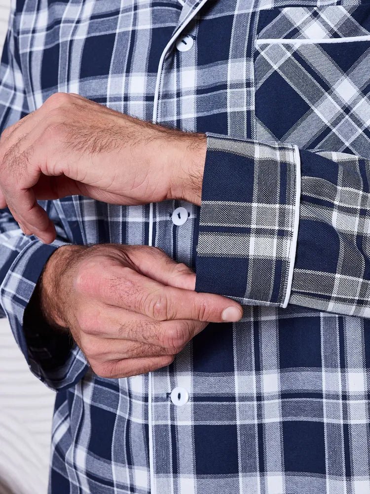 Blue Checkered Nightsuit 100% Cotton - Bella Babe by SK