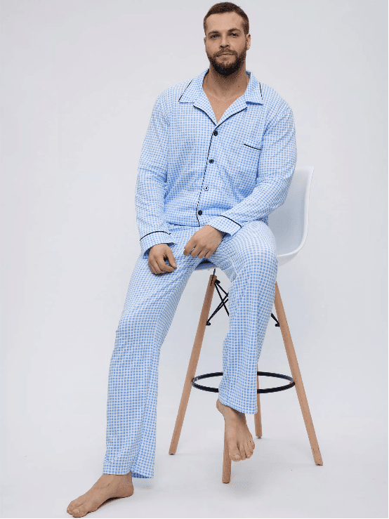 Checkered Couple Nightsuit in 100% Cotton - Bella Babe by SK