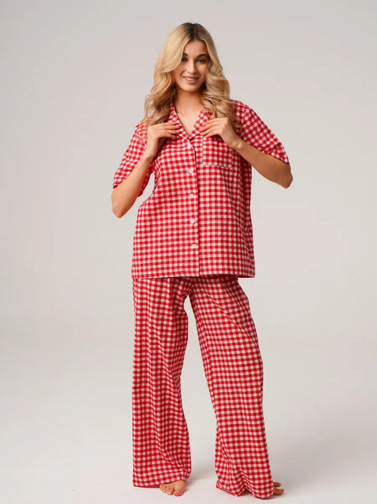 Chic Sleeve Cotton Lounge Set - Bella Babe by SK