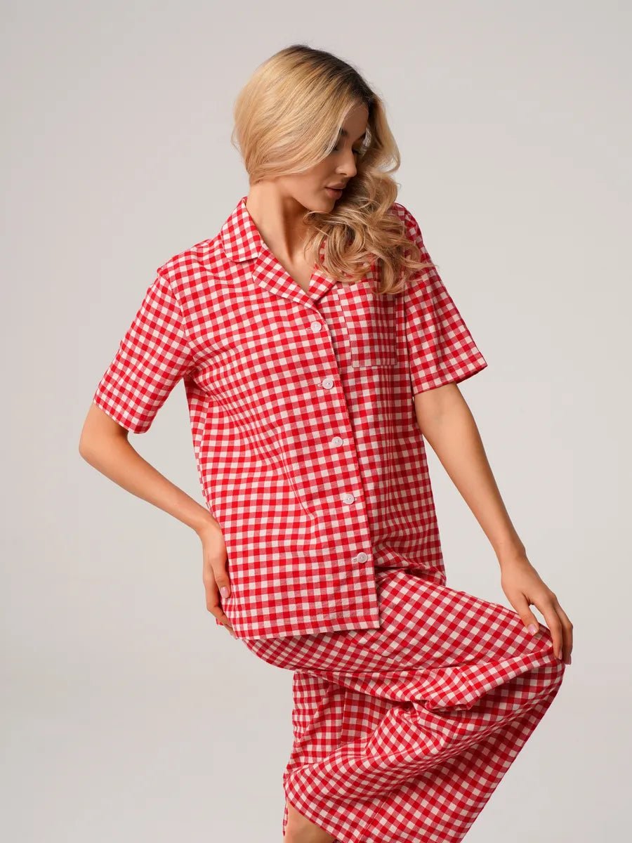 Chic Sleeve Cotton Lounge Set - Bella Babe by SK