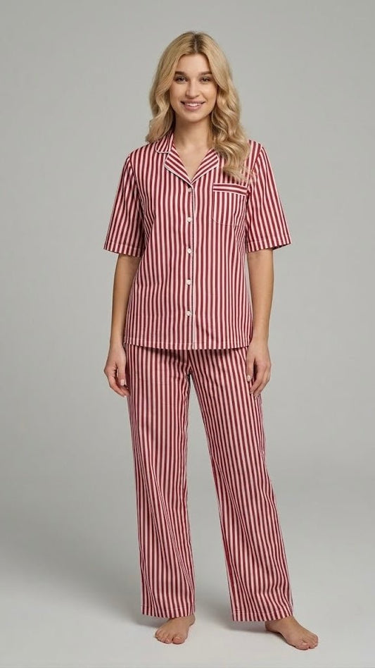 Chic Sleeve Cotton Lounge Set - Bella Babe by SK