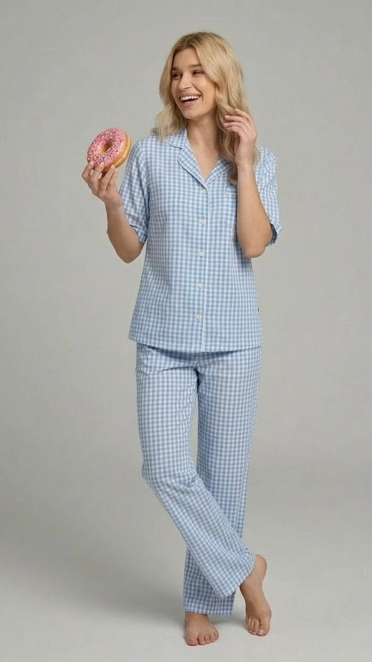 Chic Sleeve Cotton Lounge Set - Bella Babe by SK