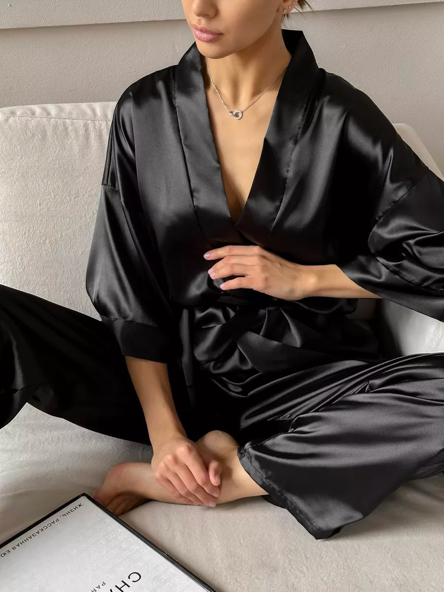 Chic Wrap set in Satin - Bella Babe by SK