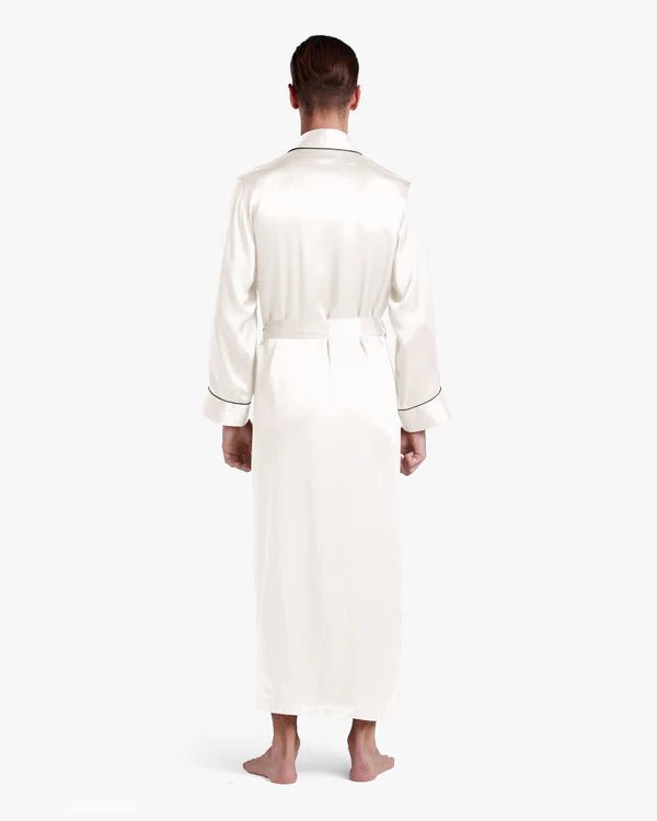 Classic Long Satin Robe for Men - Bella Babe by SK