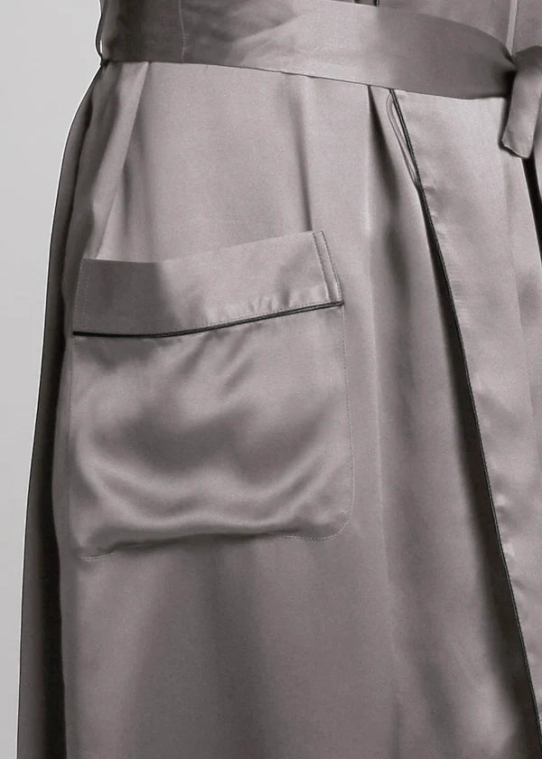 Classic Long Satin Robe for Men - Bella Babe by SK