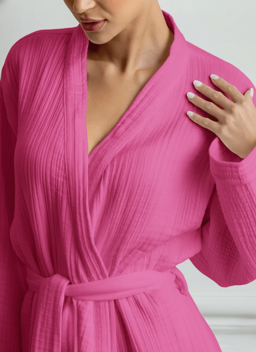 Cotton Muslin Long Robe - Bella Babe by SK