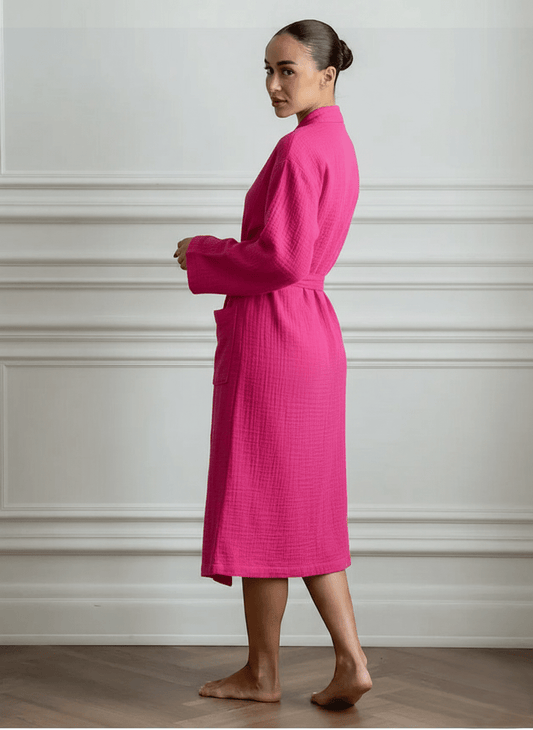 Cotton Muslin Long Robe - Bella Babe by SK