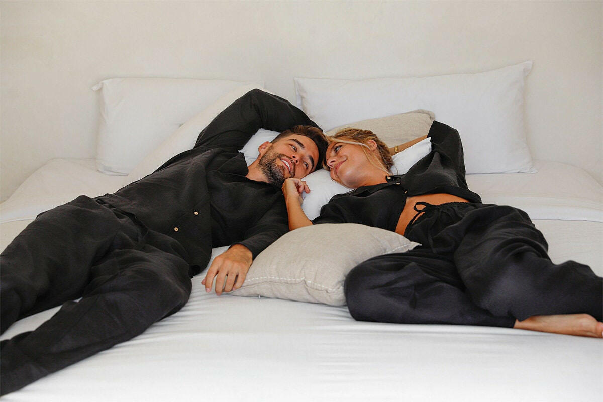 Couple Loungewear in Black - Bella Babe by SK