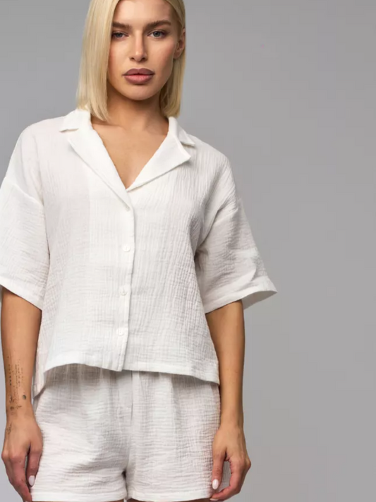 Shorts Set in Muslin.