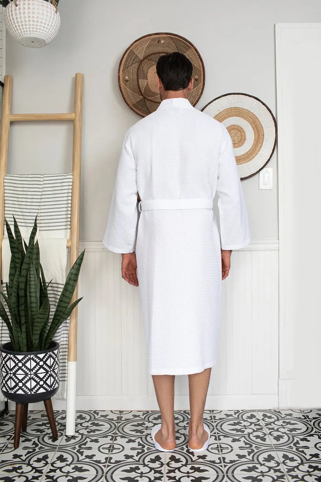 Full Sleeve Cotton Waffle Bathrobe - Bella Babe by SK