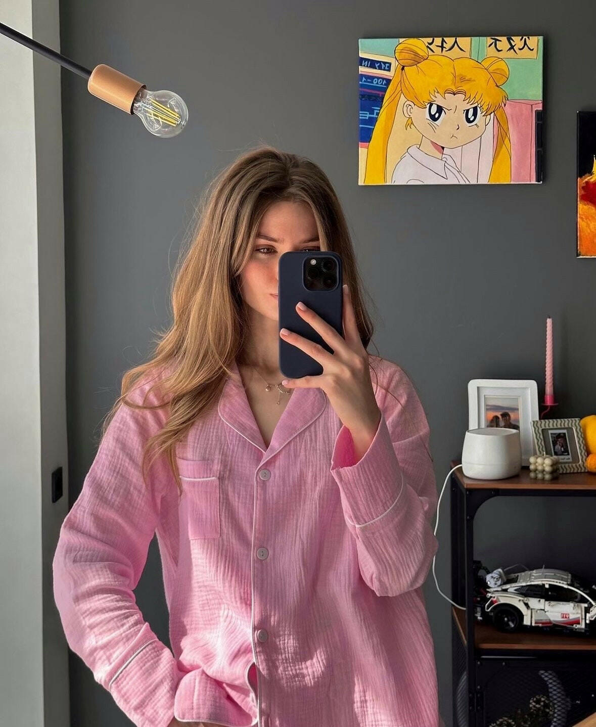 Full Sleeve Shorts Set in Muslin - Bella Babe by SK