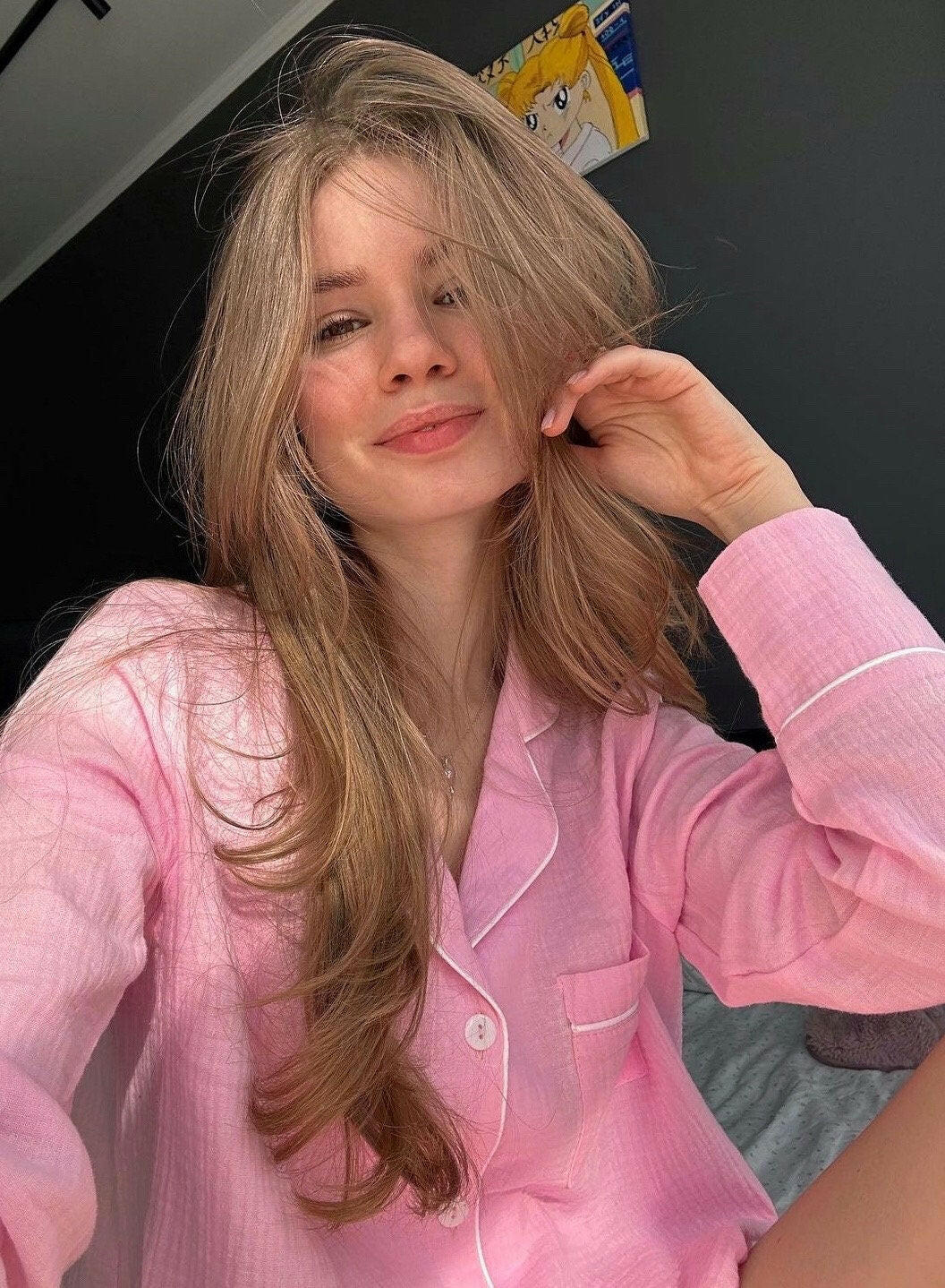 Full Sleeve Shorts Set in Muslin - Bella Babe by SK