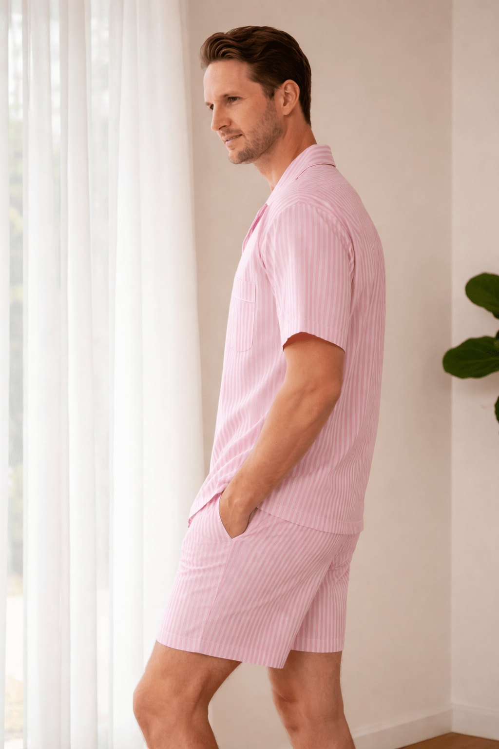 Half Sleeve Cotton Coords for Men - Bella Babe by SK