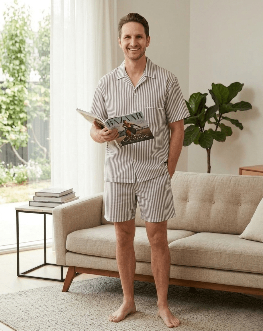 Half Sleeve Cotton Coords for Men - Bella Babe by SK