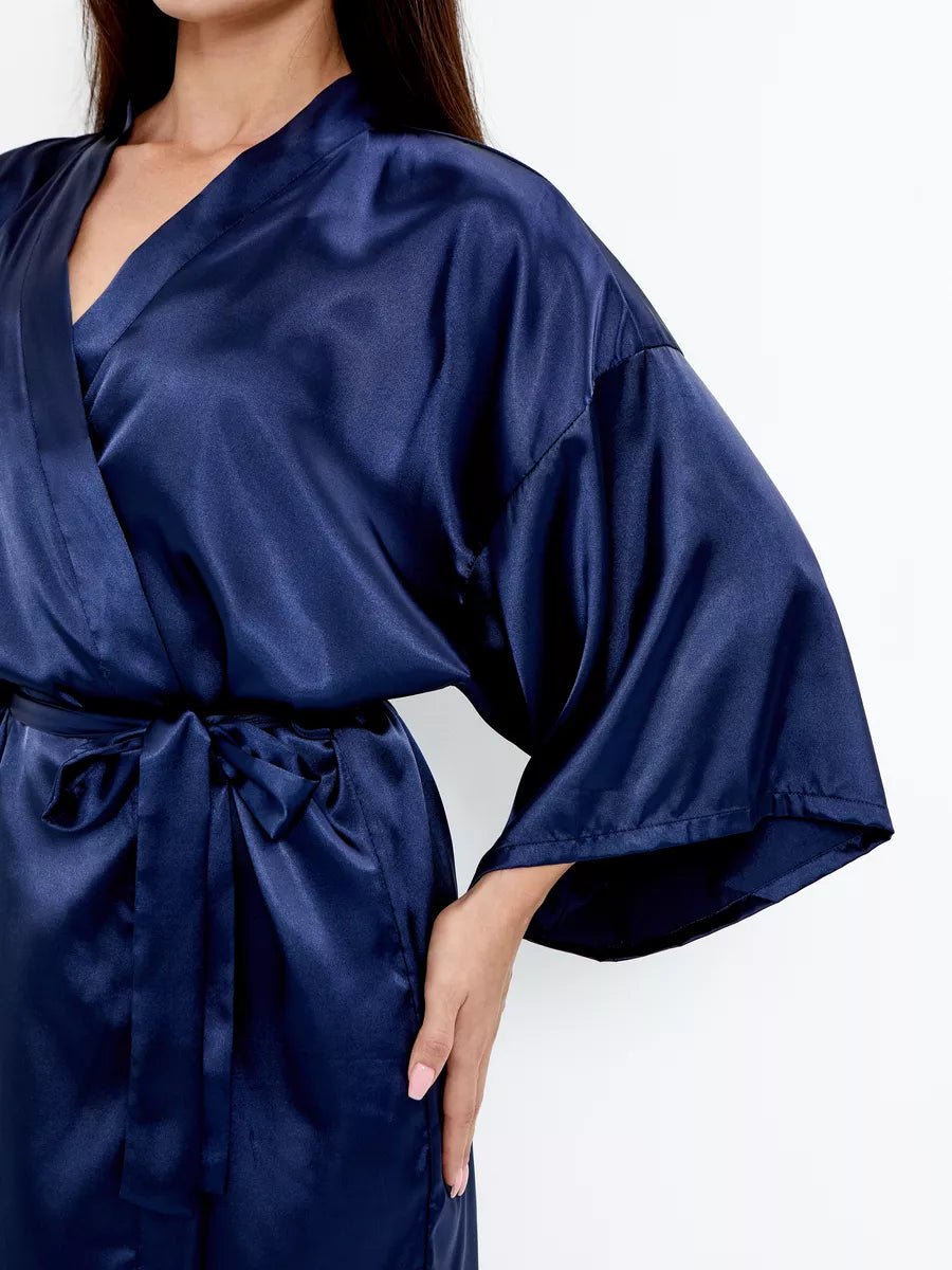 Hot Girl Mini Robe in Navy - Bella Babe by SK