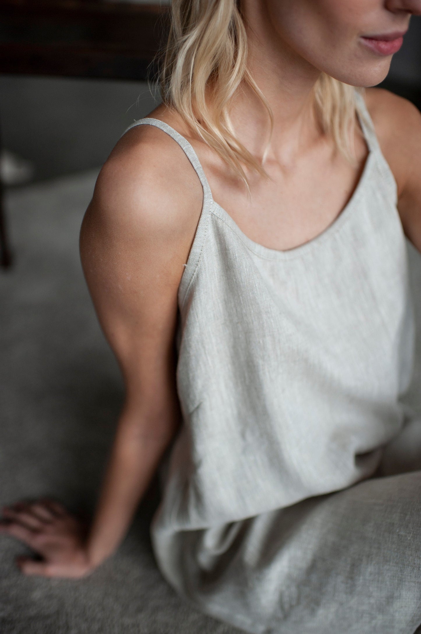 Linen Slip Dress