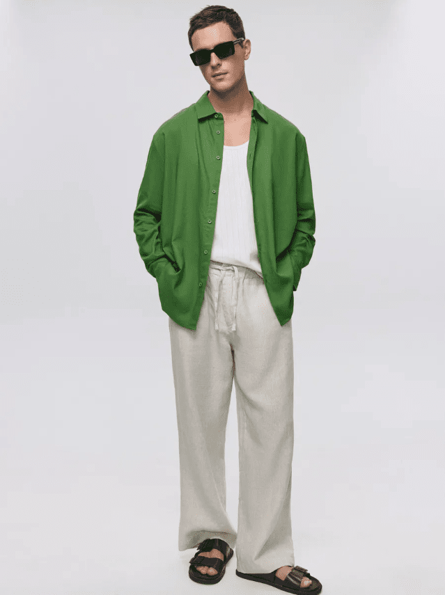 Linen Shirt for Men - Bella Babe by SK