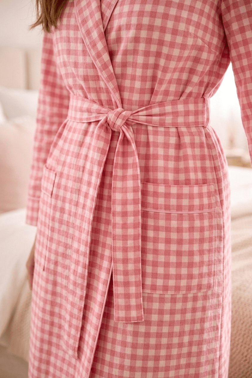 Long Robe in Cotton for Women | Breathable Comfortable Homewear - Bella Babe by SK