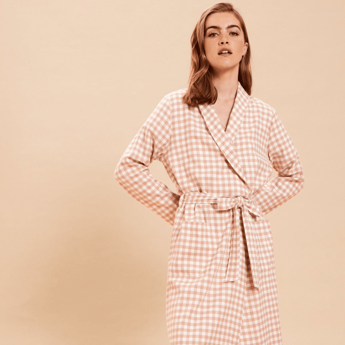 Long Robe in Cotton for Women | Breathable Comfortable Homewear - Bella Babe by SK