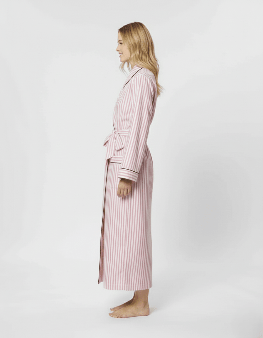 Long Robe in Cotton for Women | Breathable Comfortable Homewear - Bella Babe by SK