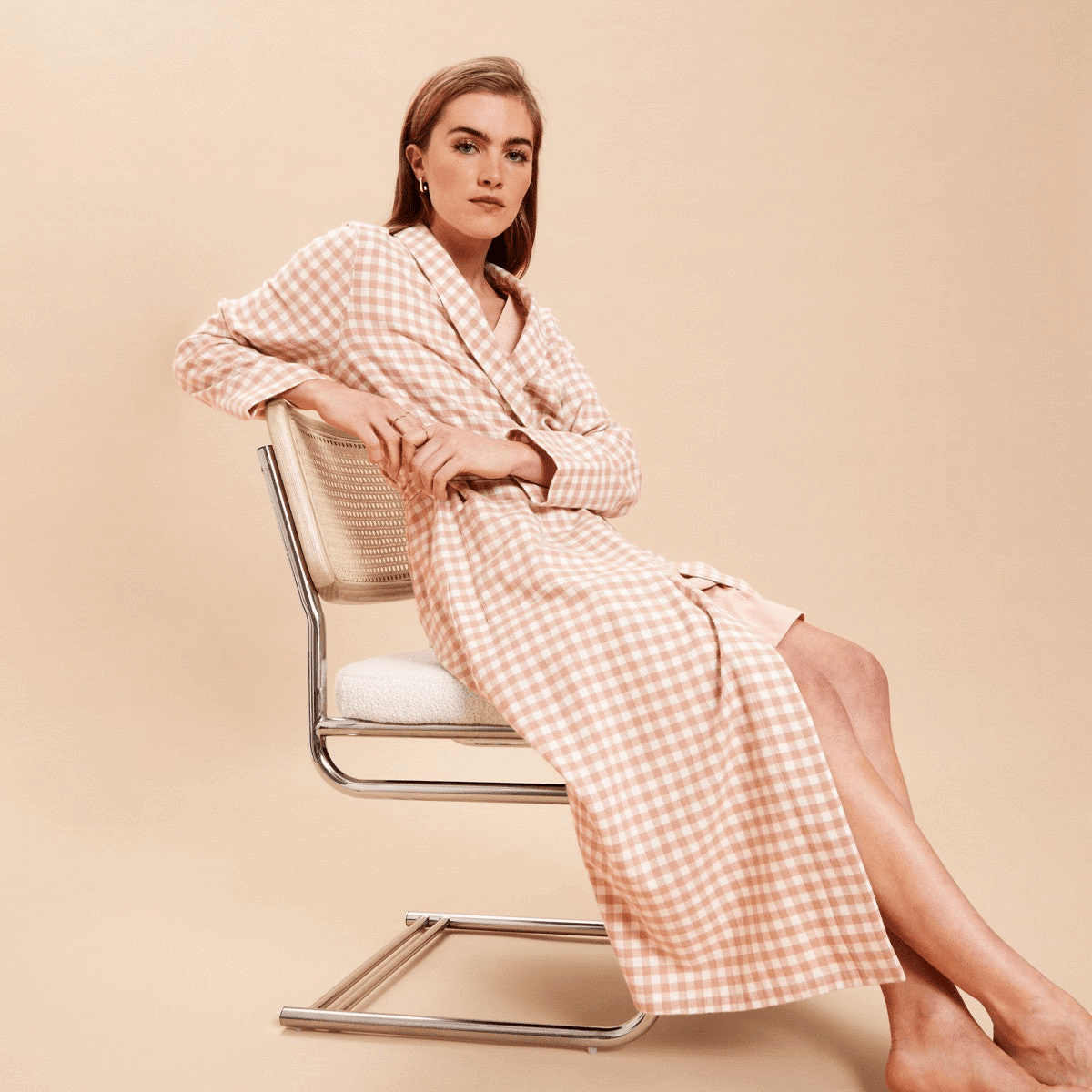 Long Robe in Cotton for Women | Breathable Comfortable Homewear - Bella Babe by SK