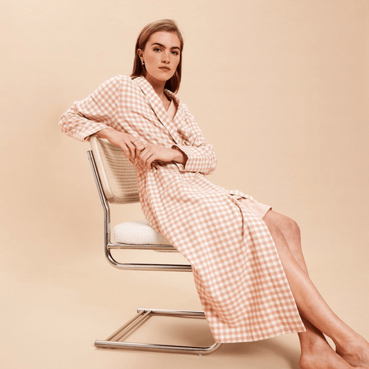 Long Robe in Cotton for Women | Breathable Comfortable Homewear - Bella Babe by SK