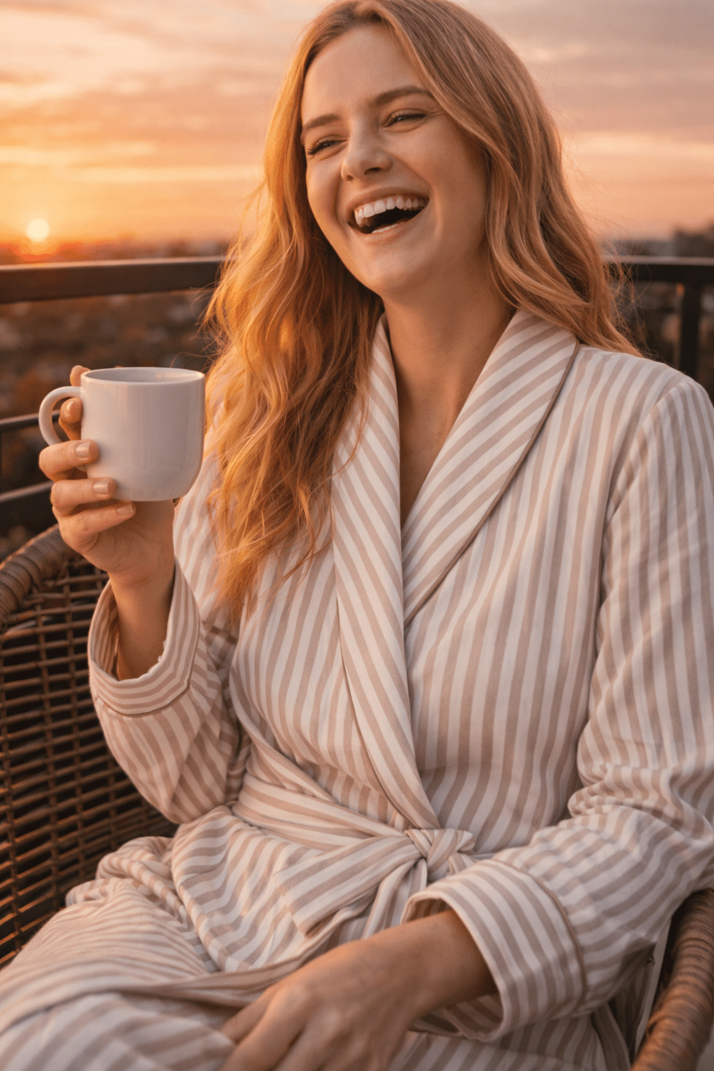 Long Robe in Cotton for Women | Breathable Comfortable Homewear - Bella Babe by SK
