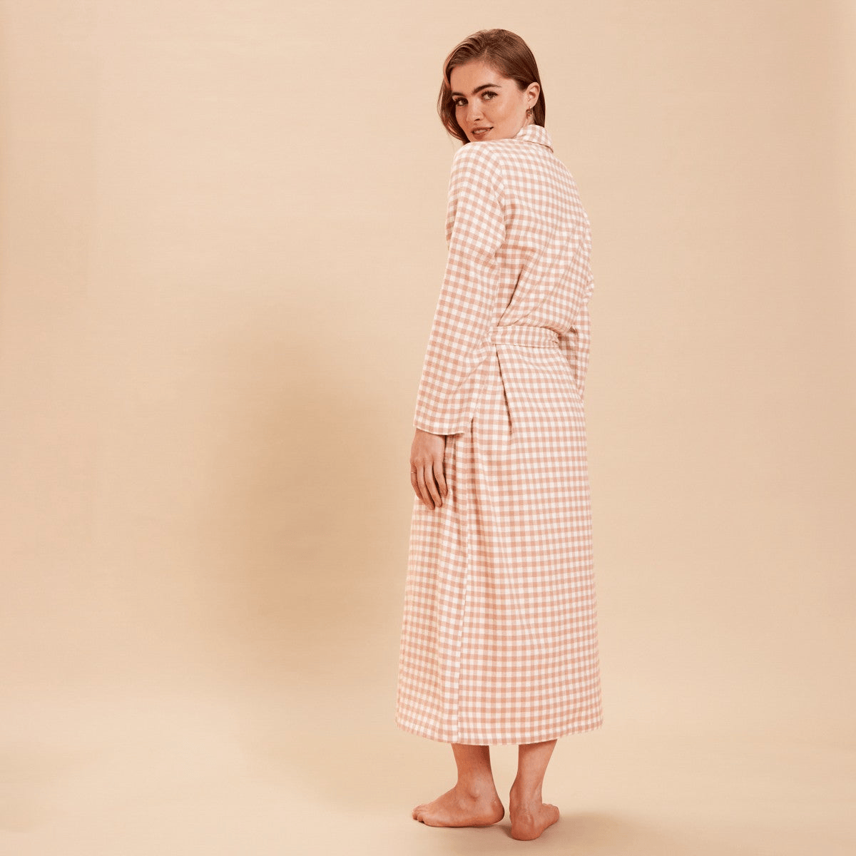 Long Robe in Cotton for Women | Breathable Comfortable Homewear - Bella Babe by SK